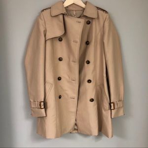 zara woman tan trench